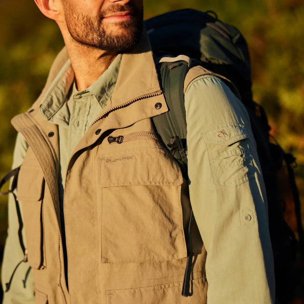 Craghoppers Men's NosiLife Adventure Gilet IV Pebble