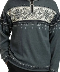 Dale of Norway Men's Blyfjell Knit Sweater Steel/Offwhite/Navy