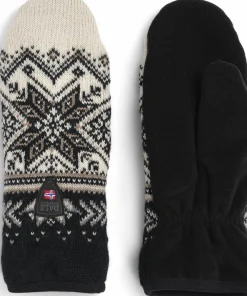 Dale of Norway Vail Polar Mittens Black/Offwhite/Sand Mel