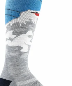 Darn Tough Men's Heady Yeti OTC Midweight With Cushion Gray
