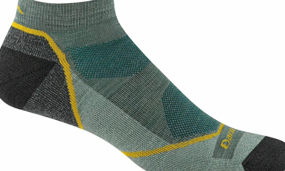 Darn Tough Men's Light Hiker No Show Lightweight with Cushion Seafoam
