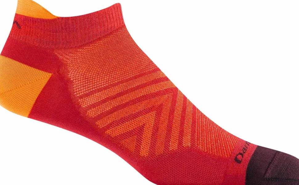 Darn Tough Men's Run No Show Tab Ultra-Lightweight Race Red