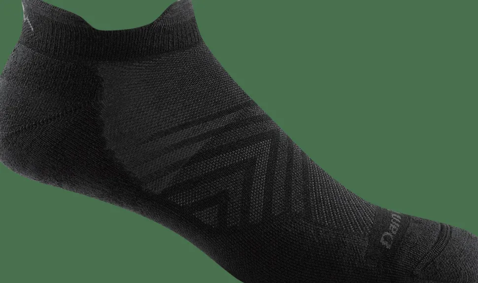 Darn Tough Men's Run No Show Tab Ultra-Lightweight with Cushion Black