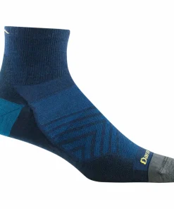 Darn Tough Men's Run Quarter Ultra-Lightweight Running Sock Eclipse
