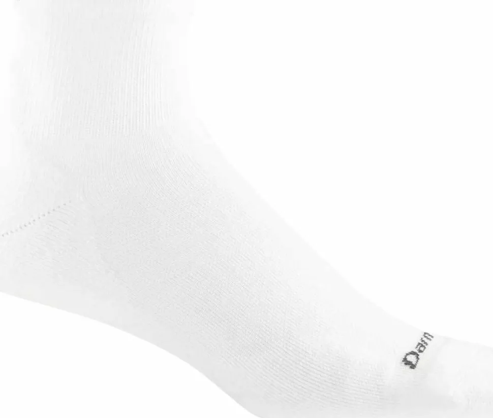 Darn Tough Men's Run Quarter Ultra-Lightweight Running Sock White