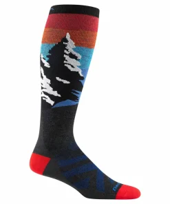 Darn Tough Men's Solstice Over-The-Calf Lightweight Ski & Snowboard Sock Charcoal