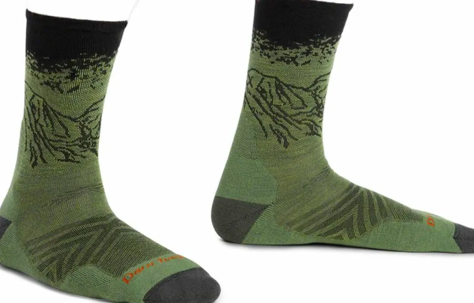 Darn Tough Men's Vert Micro Crew Ultra-Lightweight With Cushion Lichen