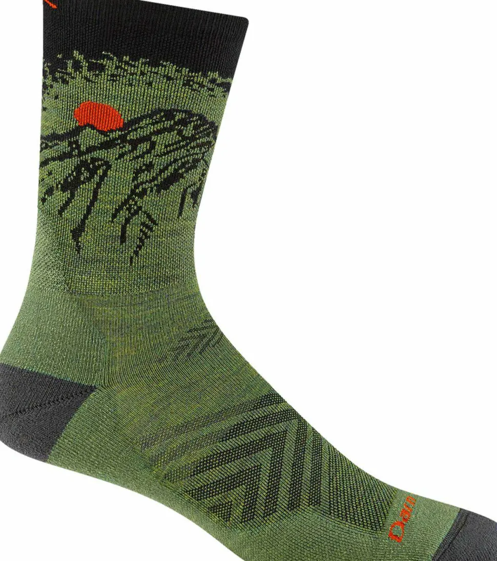 Darn Tough Men's Vert Micro Crew Ultra-Lightweight With Cushion Lichen