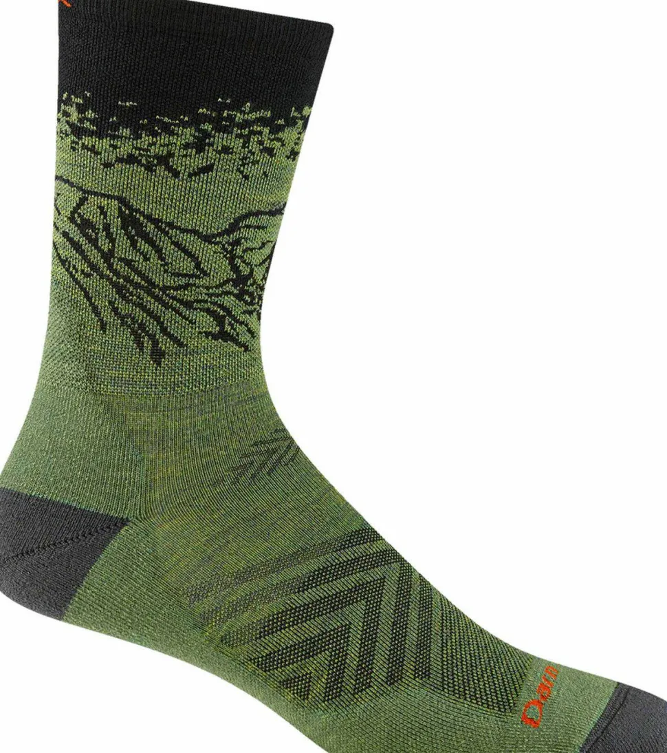 Darn Tough Men's Vert Micro Crew Ultra-Lightweight With Cushion Lichen