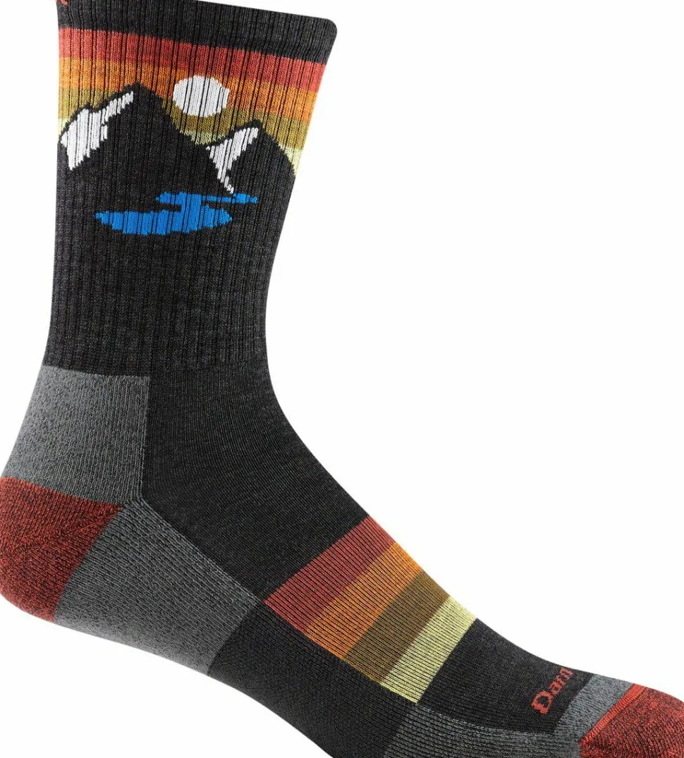 Darn Tough Sunset Ridge Micro Crew Lightweight With Cushion Charcoal