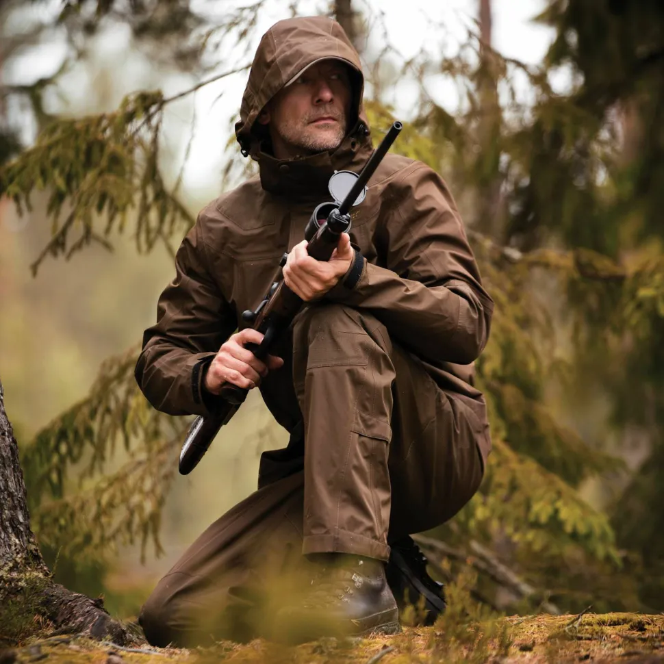 Deerhunter Men's Track Rain Trousers Canteen