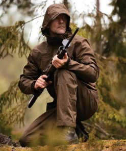 Deerhunter Men's Track Rain Jacket Canteen