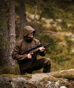 Deerhunter Men's Track Rain Jacket Canteen