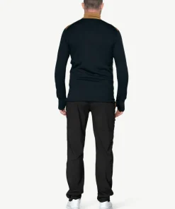 Devold Men's Egga Grid Merino Jacket Wheat/Raw White/Ink