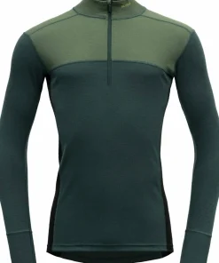 Devold Men's Lauparen Merino 190 Zip Neck Forest/Woods/Black