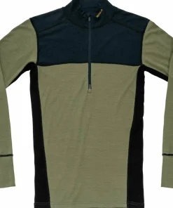 Devold Men's Lauparen Merino 190 Zip Neck Ink/Lichen/Black
