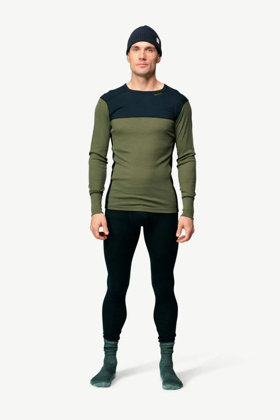Devold Men's Lauparen Merino 190 Shirt Ink/lichen/black