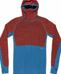 Devold Men's Tuvegga Merino Hoodie Cayenne
