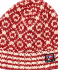 Devold Svalbard Wool Beanie Hindberry/offwhite