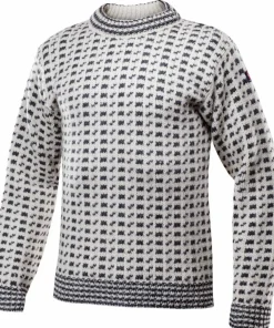 Devold Unisex Original Islender Wool Sweater Offwhite/Anthracite