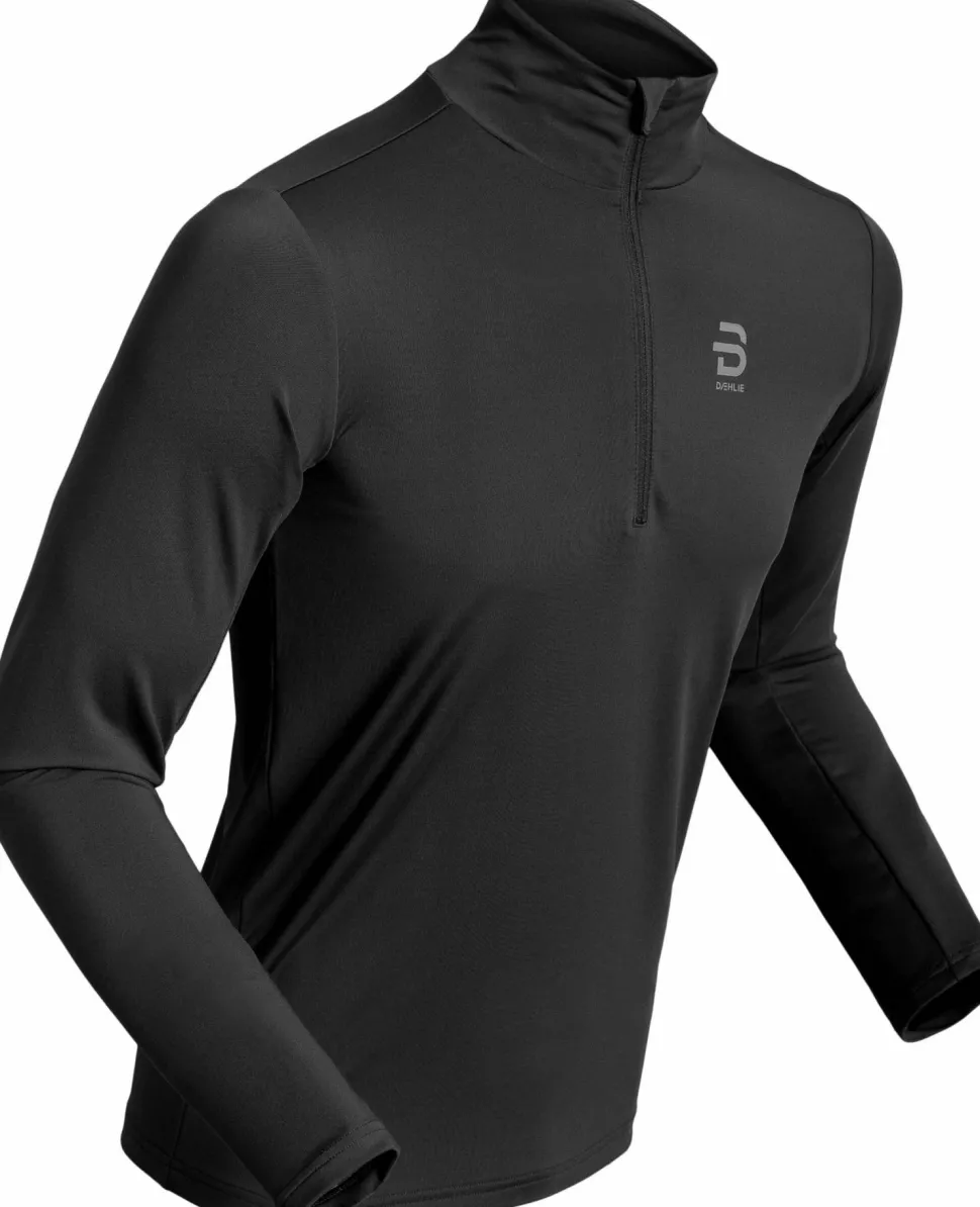 Dæhlie Men's Half Zip Tempo Obsidian