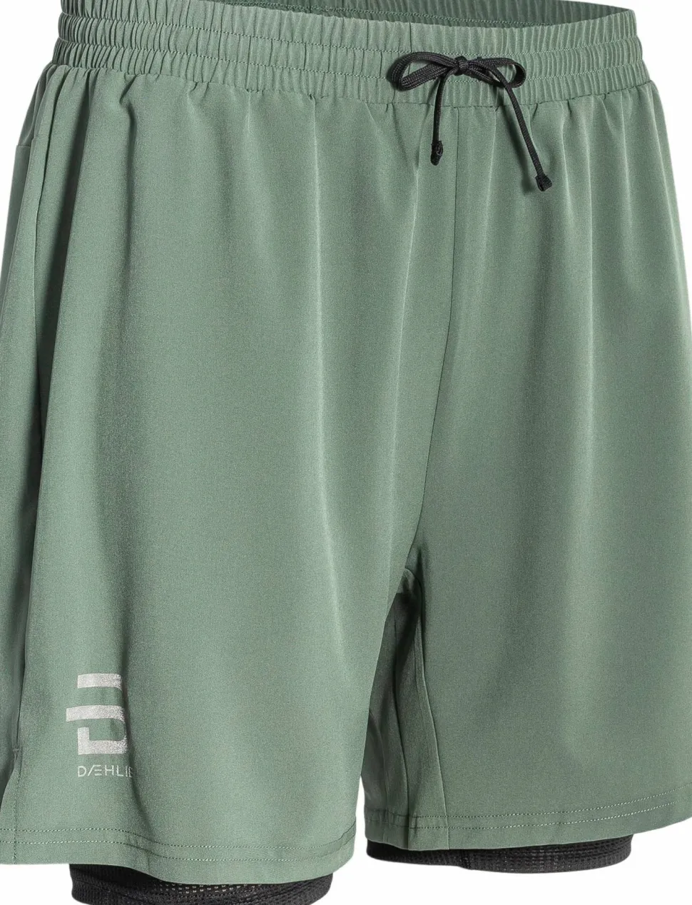 Dæhlie Men's Shorts Run 2-in-1 Dark Forest