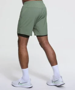 Dæhlie Men's Shorts Run 2-in-1 Dark Forest