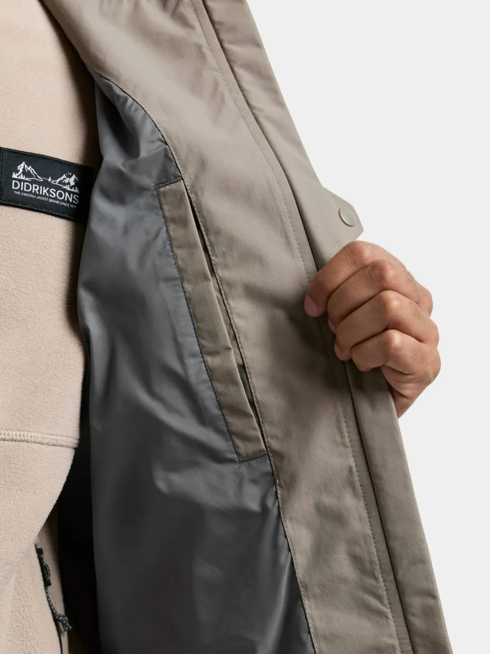 Didriksons Men's Dario Jacket 2 Ash Brown