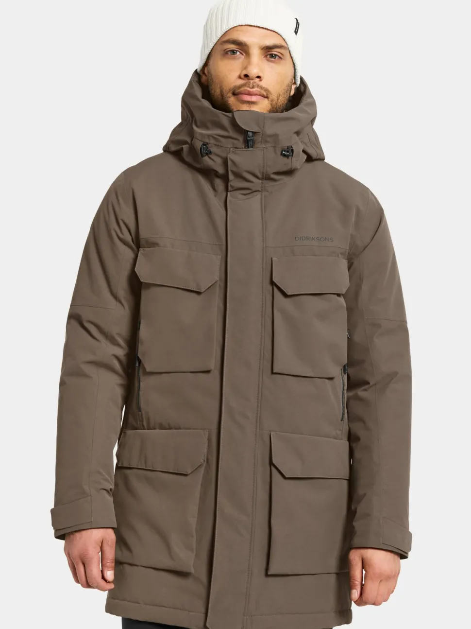 Didriksons Men's Drew Parka 8 Mocha Brown