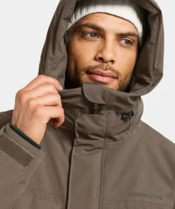 Didriksons Men's Drew Parka 8 Mocha Brown