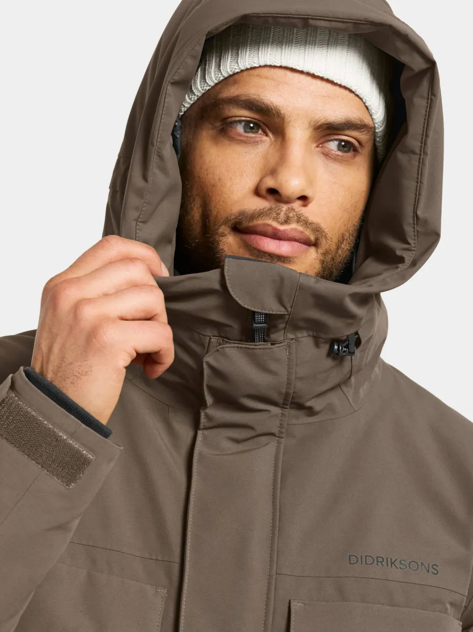 Didriksons Men's Drew Parka 8 Mocha Brown