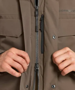 Didriksons Men's Drew Parka 8 Mocha Brown
