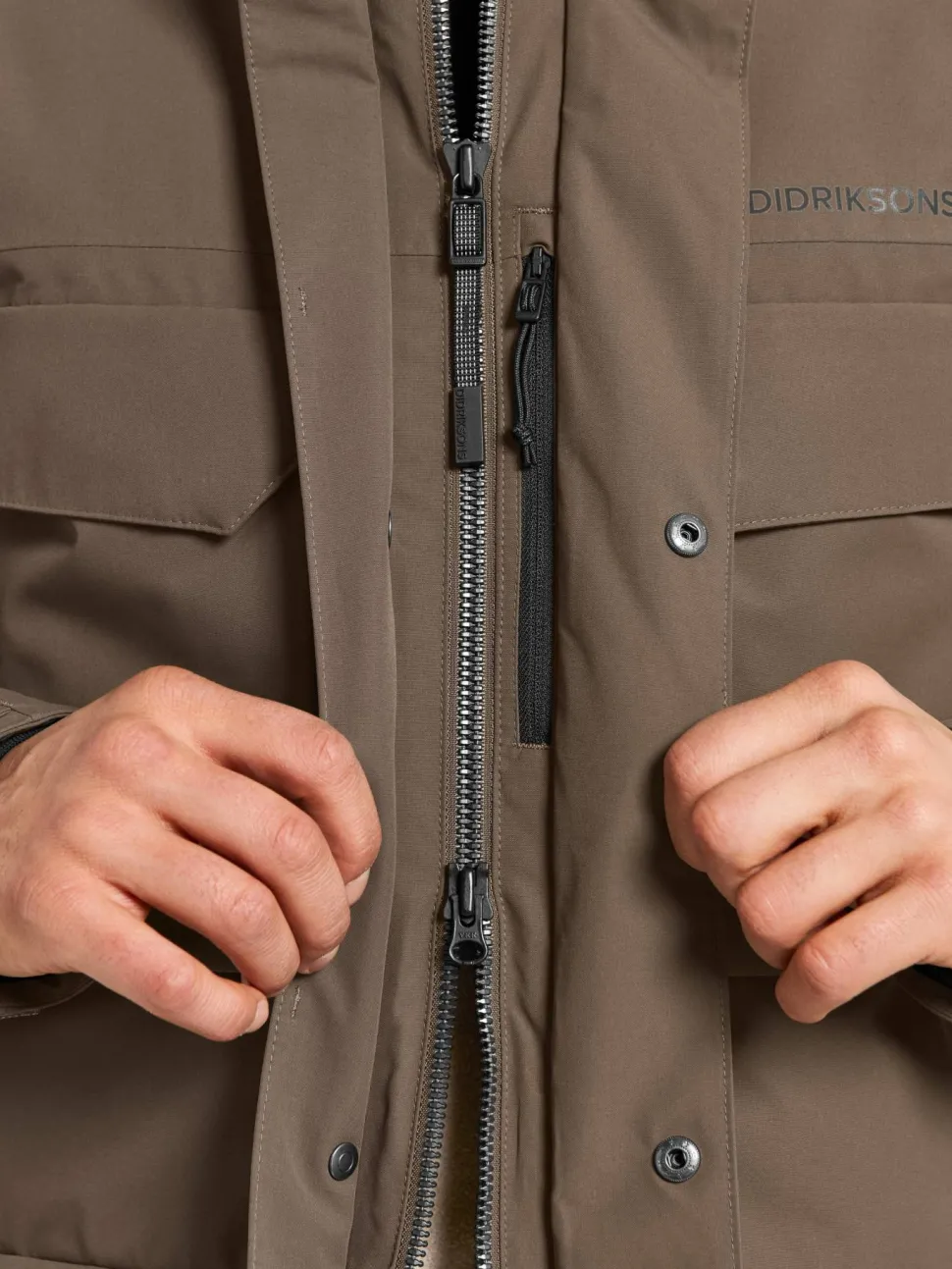 Didriksons Men's Drew Parka 8 Mocha Brown