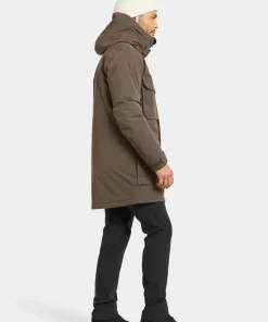 Didriksons Men's Drew Parka 8 Mocha Brown