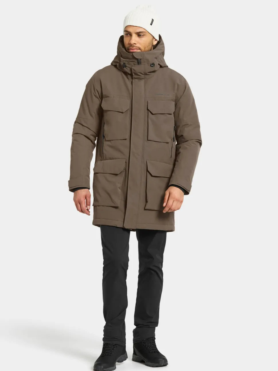 Didriksons Men's Drew Parka 8 Mocha Brown