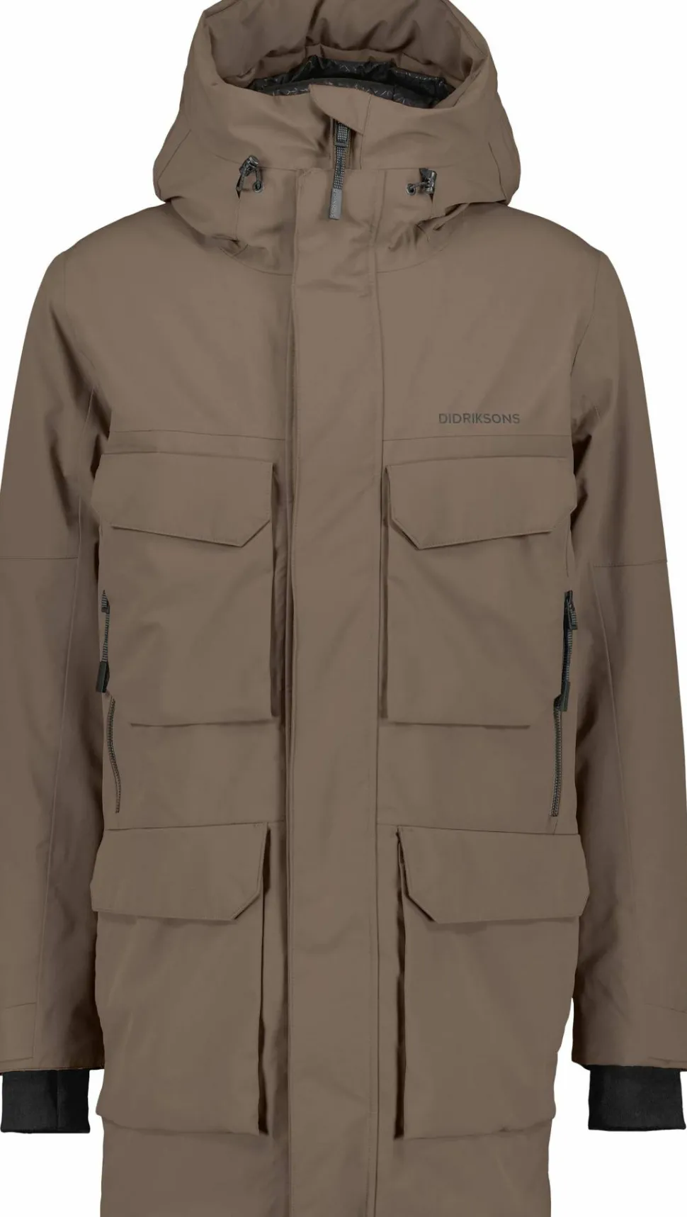 Didriksons Men's Drew Parka 8 Mocha Brown