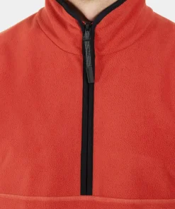 Didriksons Men's Hannes Half Zip Ochre Red