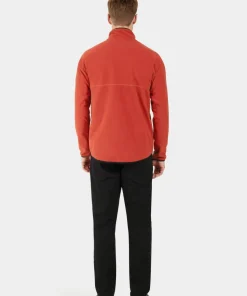 Didriksons Men's Hannes Half Zip Ochre Red