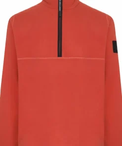 Didriksons Men's Hannes Half Zip Ochre Red