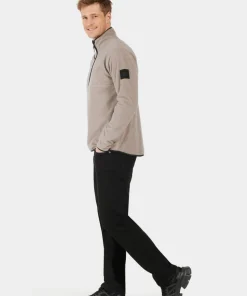 Didriksons Men's Hannes Half Zip Ash Brown