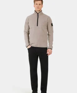 Didriksons Men's Hannes Half Zip Ash Brown