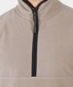 Didriksons Men's Hannes Half Zip Ash Brown
