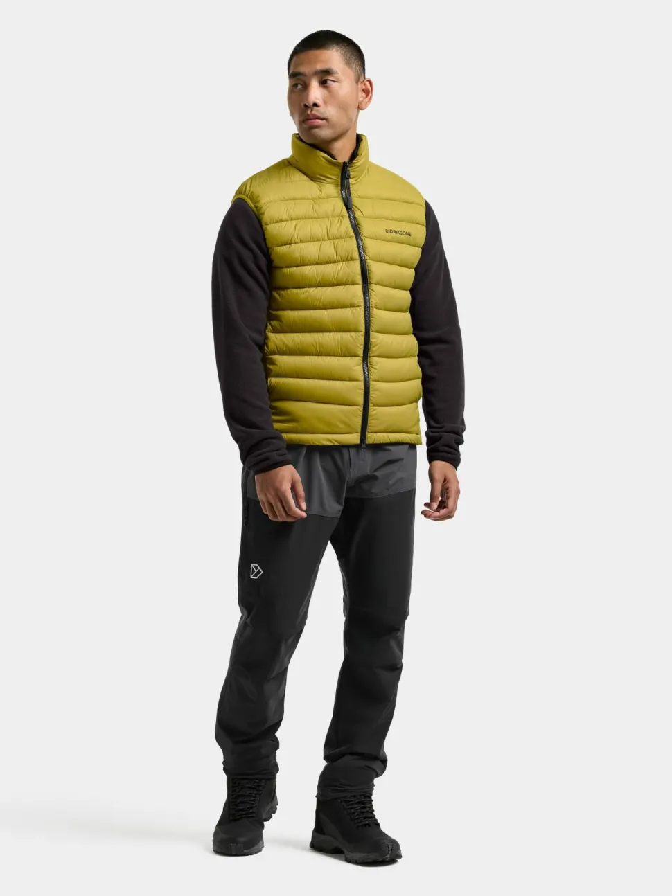 Didriksons Men's Marino Vest Yellow Pollen