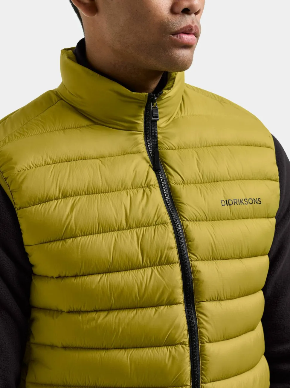 Didriksons Men's Marino Vest Yellow Pollen
