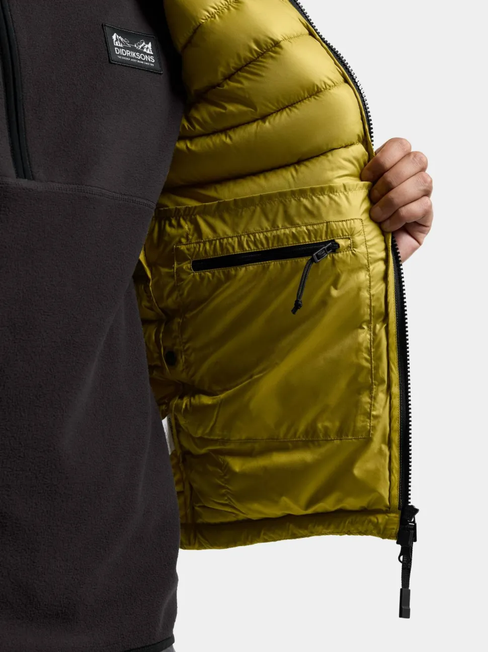 Didriksons Men's Marino Vest Yellow Pollen