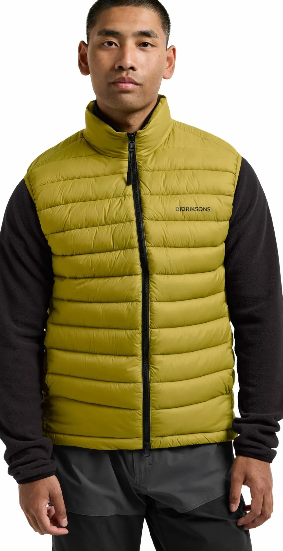 Didriksons Men's Marino Vest Yellow Pollen
