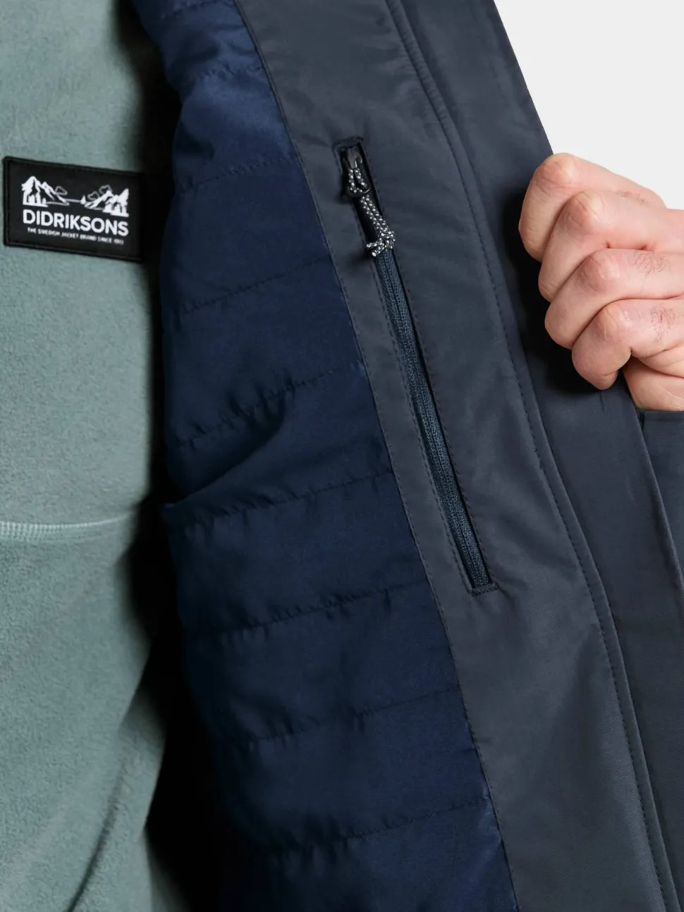 Didriksons Men's Povel Jacket 3 Sleepy Blue