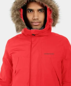 Didriksons Men's Rick Parka Pomme Red