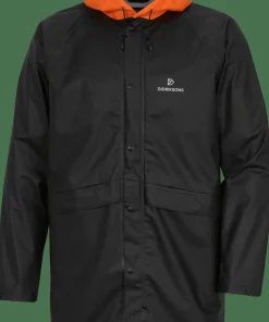 Didriksons Unisex Avon Parka Galon Black/Flame