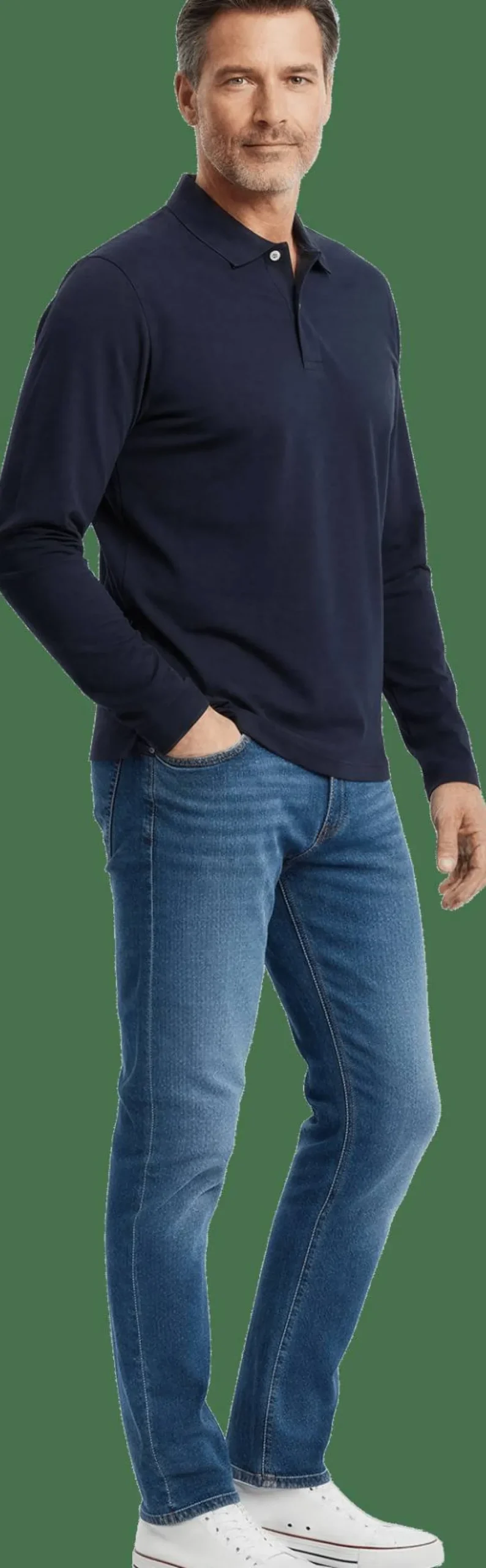 Dobsom Men's Skill Long Sleeve Performance Navy